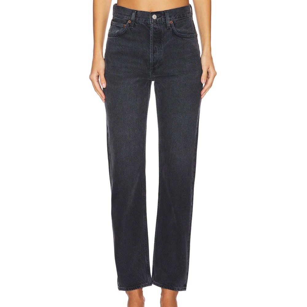 Agolde 90s pinch waist Black Straight Leg Jeans